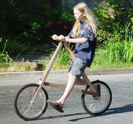 Making a store wooden bike